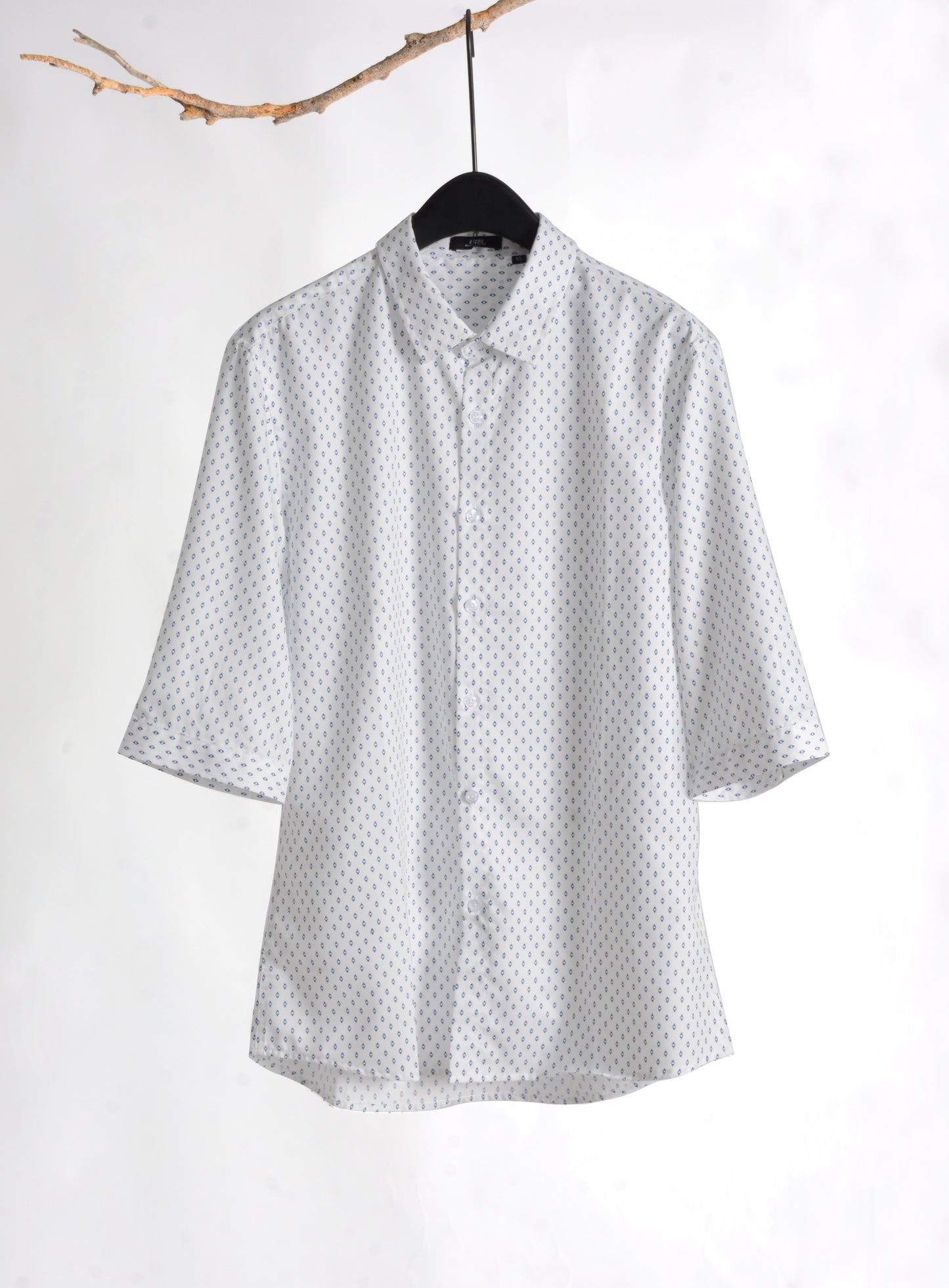 Design White 3/4-sleeve shirt 1087