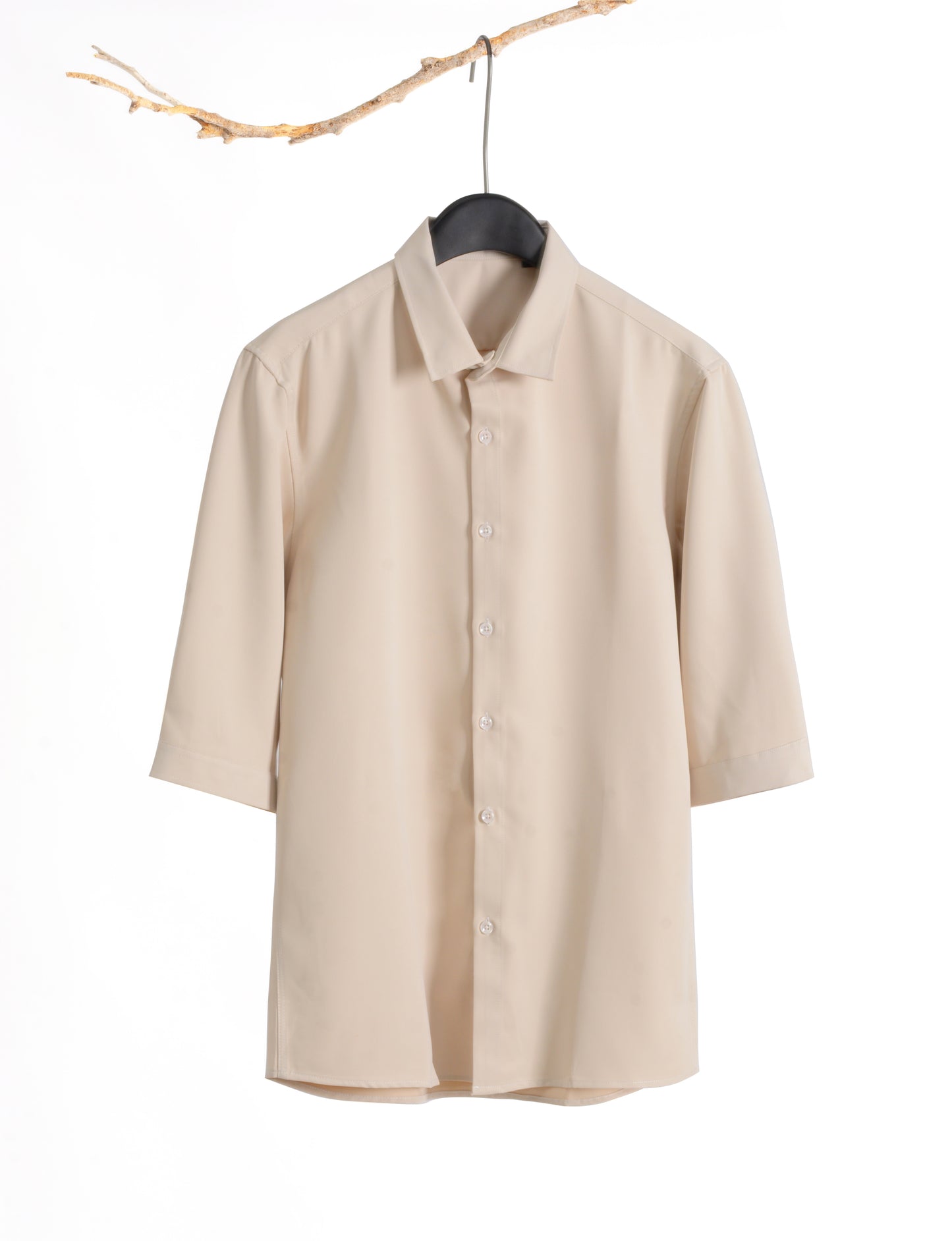 Plain 3/4-sleeve shirt 1104