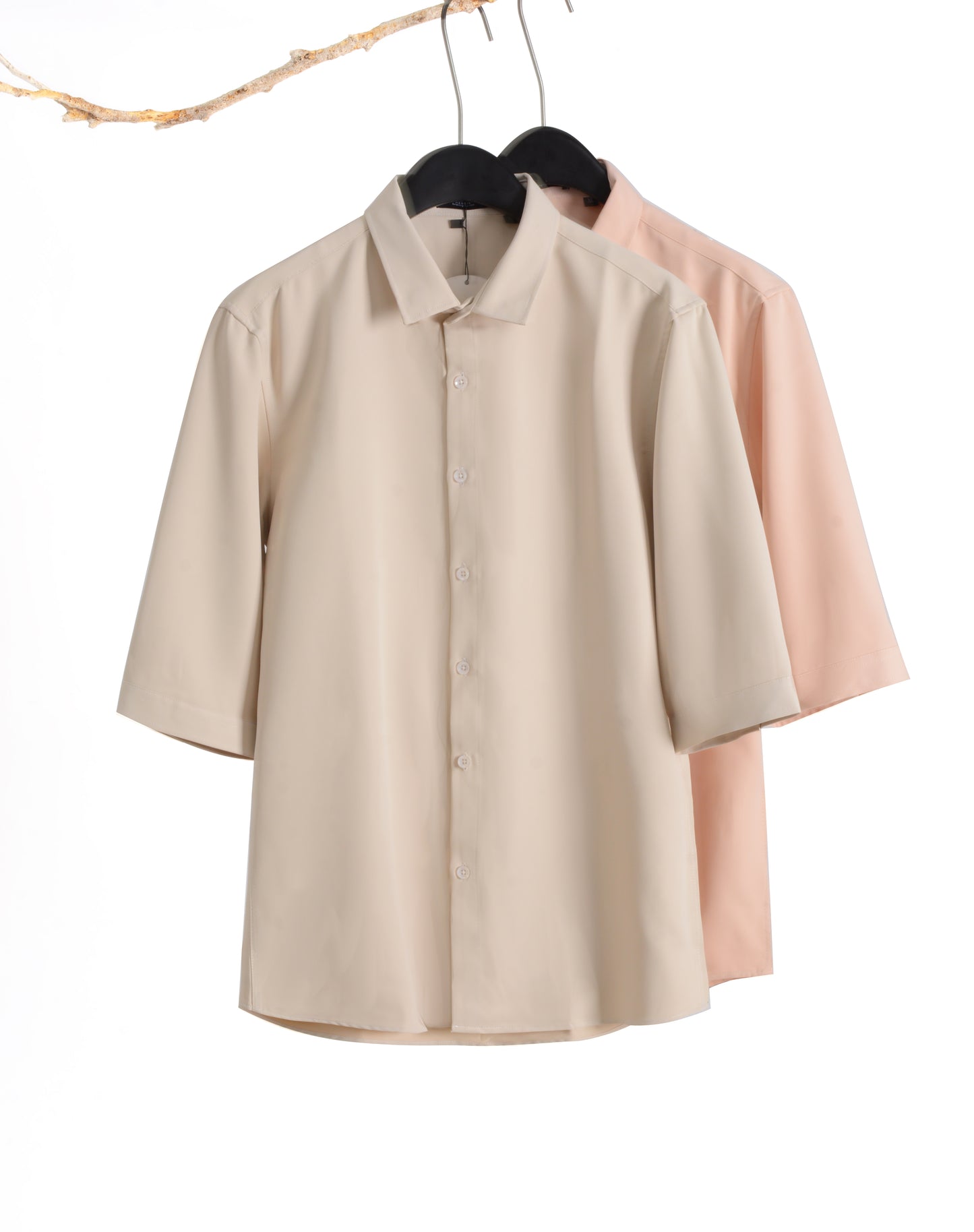 Plain 3/4-sleeve shirt 1104