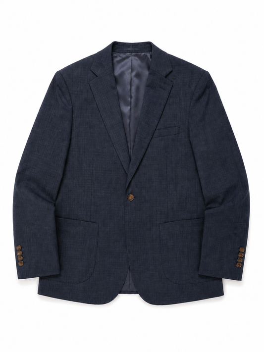 Signature Textured Blazer Navy 5070