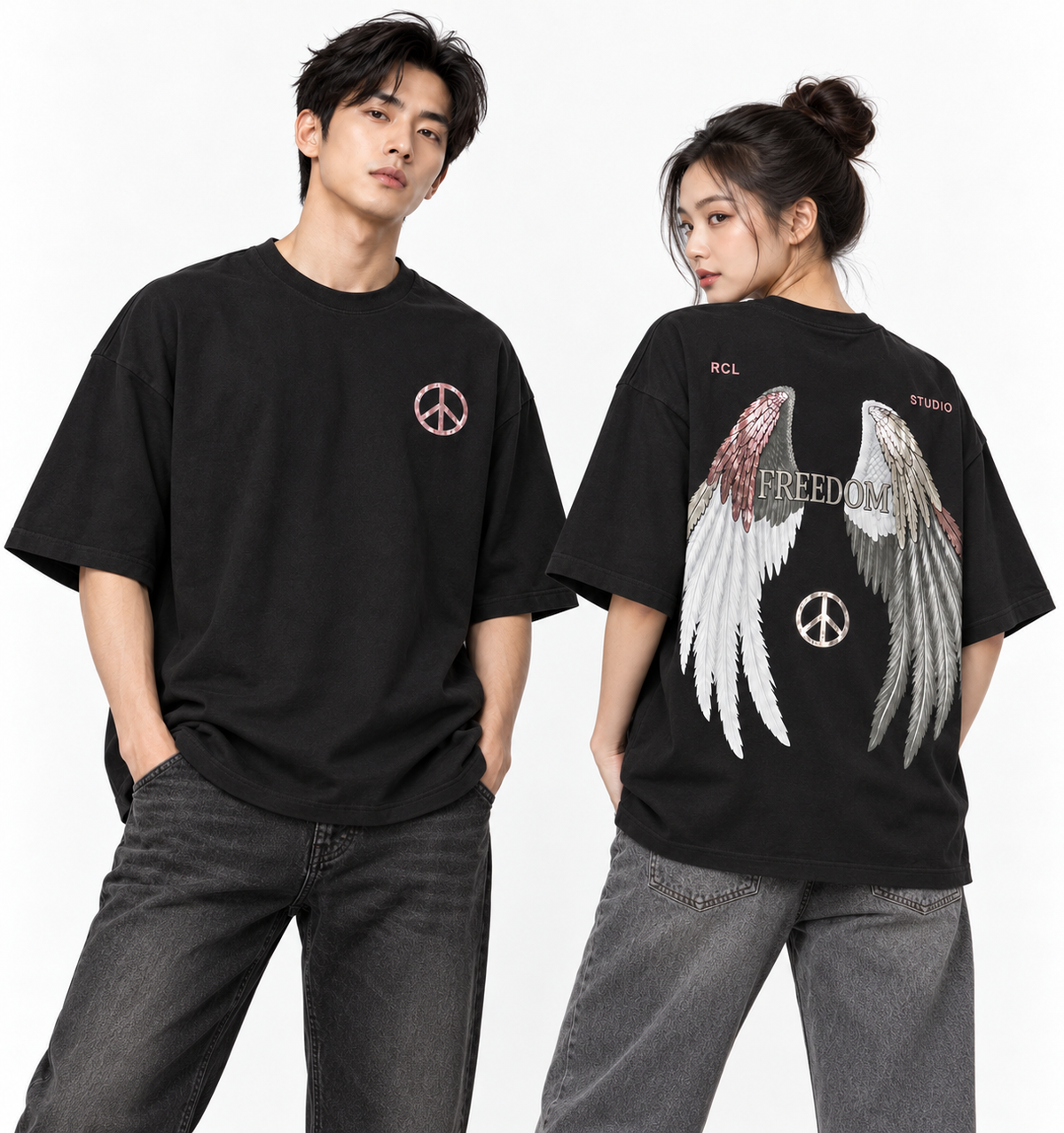 Freedom Wings Oversized Tee - 3882