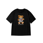 "Kindhearted Bear" High Graded Odell Fabric Print Oversized Tee 2530