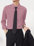 Long Sleeve Plain Shirt (Pink) 6827