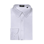 Long Sleeve Plain Shirt (White) 6827