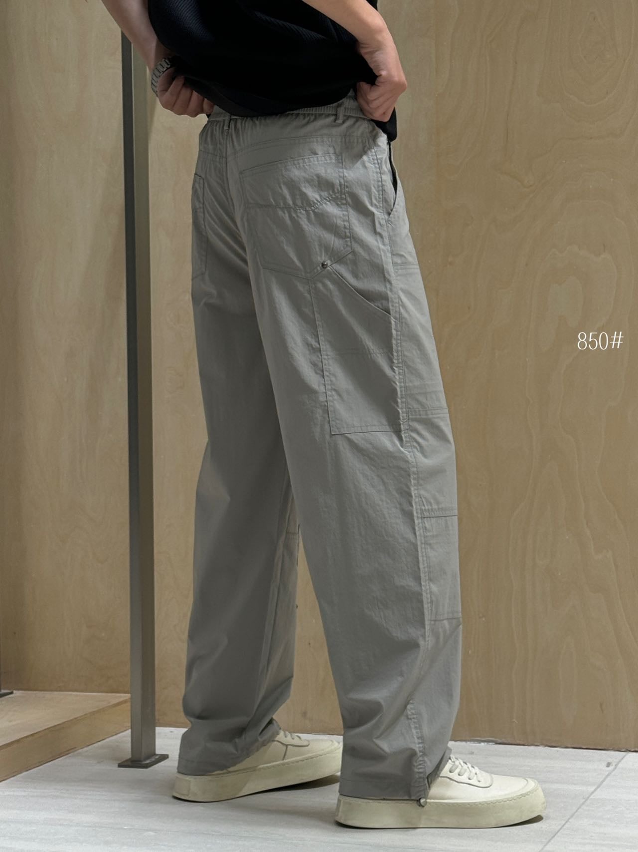 Light Grey Lightweight Cargo Pants 850