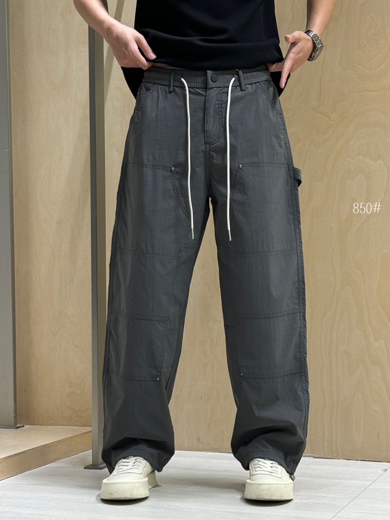 Dark Grey Lightweight Cargo Pants 850