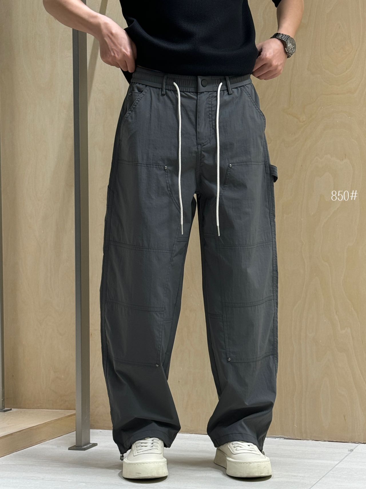 Dark Grey Lightweight Cargo Pants 850