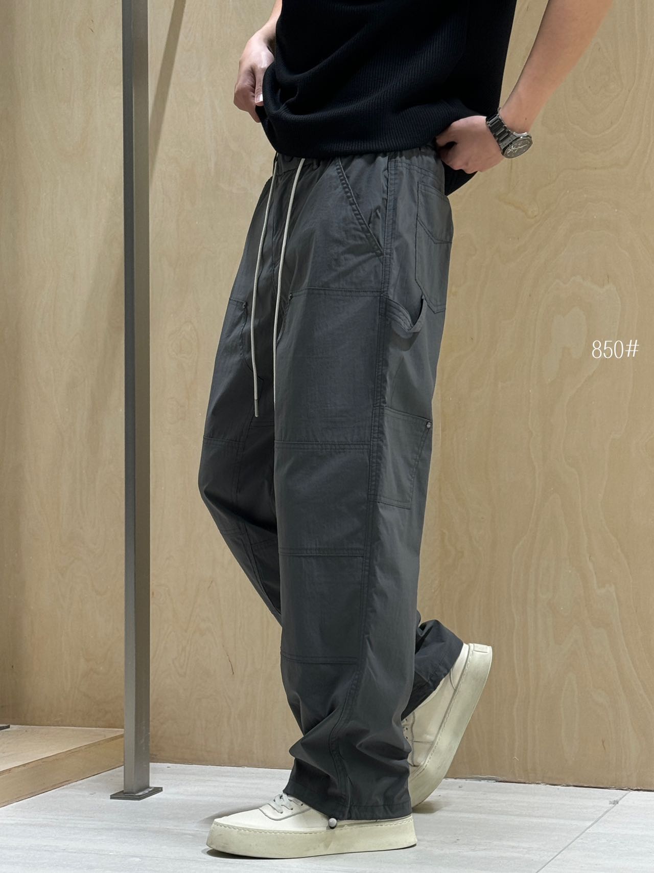 Dark Grey Lightweight Cargo Pants 850