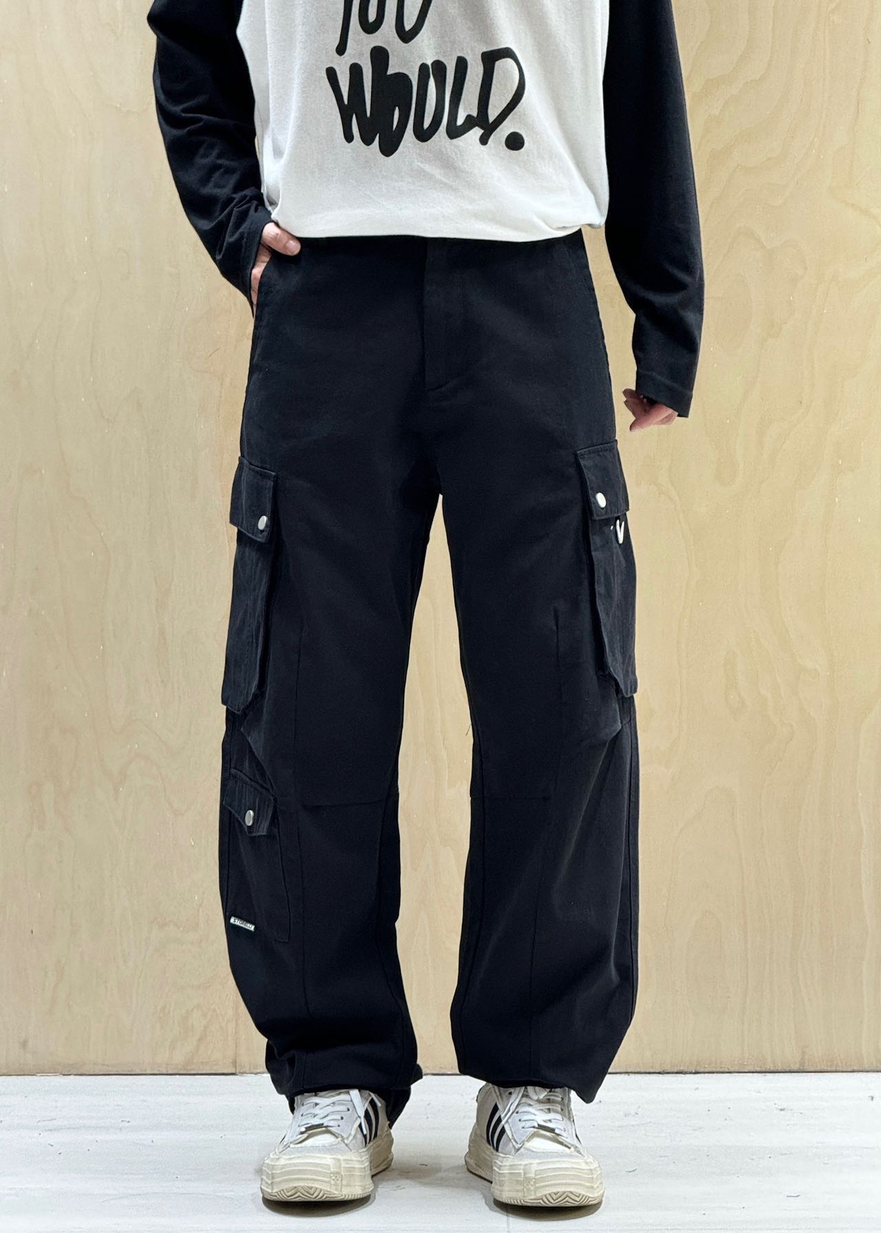 Black Cargo Pants 111