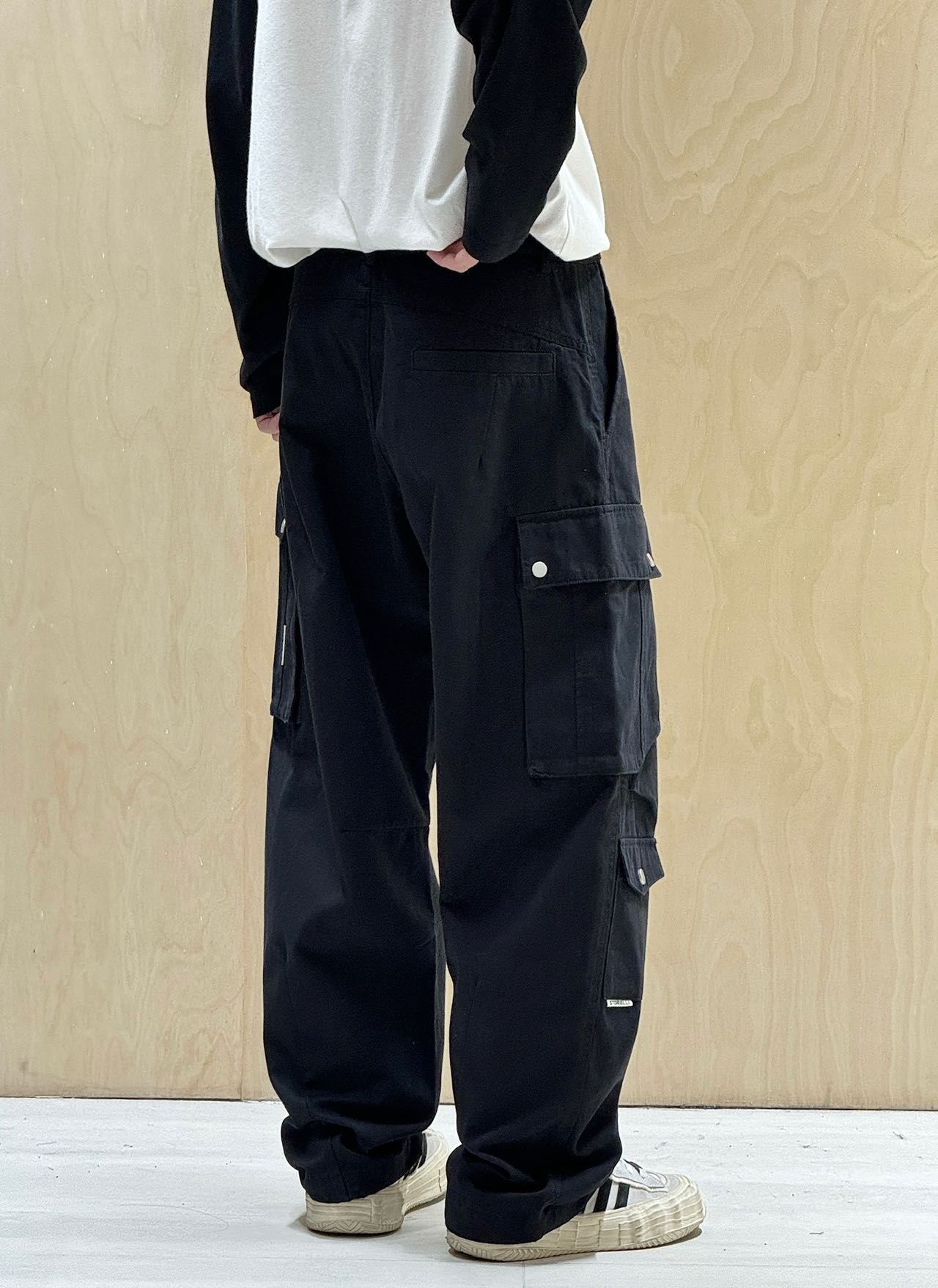 Black Cargo Pants 111