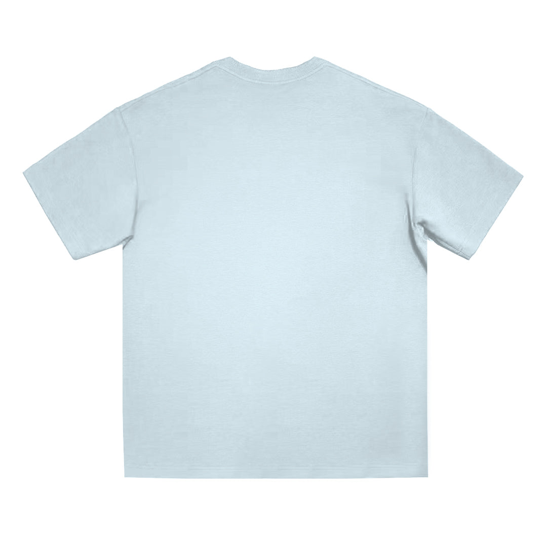 Blue Basic Oversize Tee Cool Weave cotton 3554