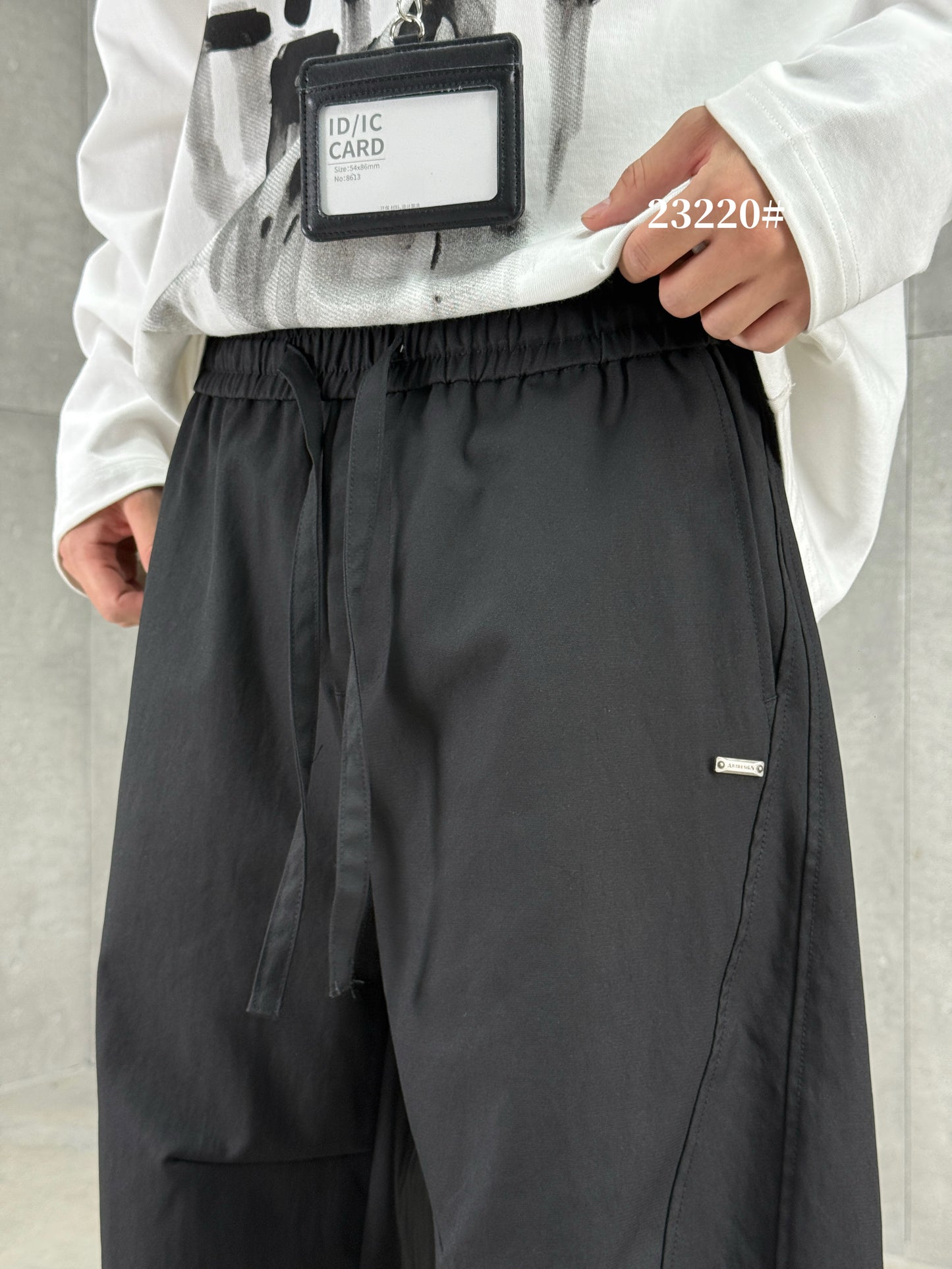 Black Lightweight Cargo Pants 23220