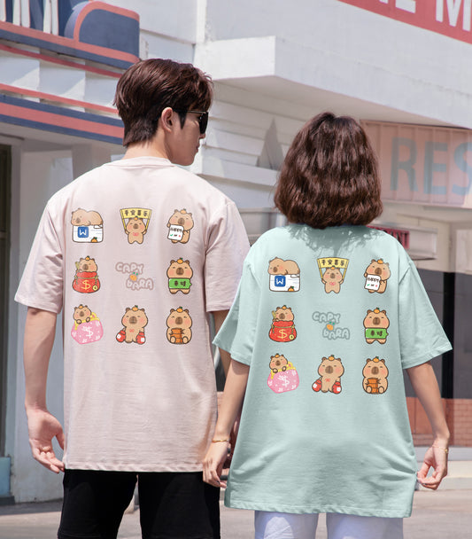 "$ CAPYBARA" Oversized Tee - 3586