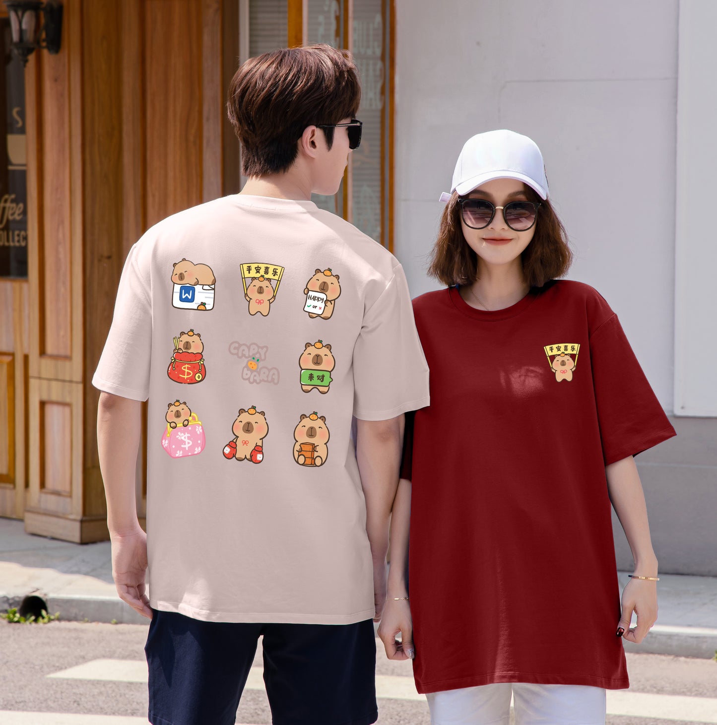 "$ CAPYBARA" Oversized Tee - 3586