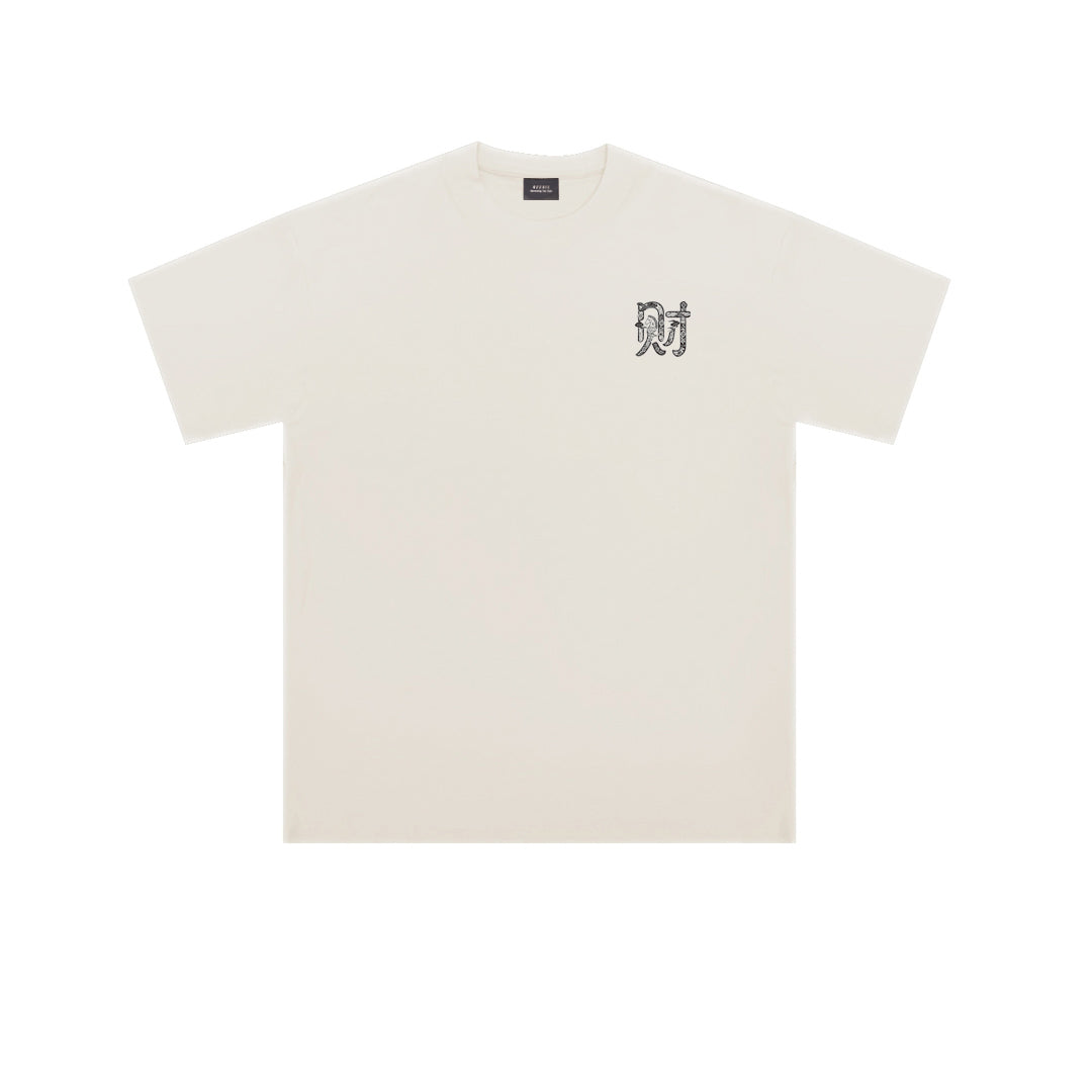 ”HORSE" Reflective Print Oversized Tee - 3588