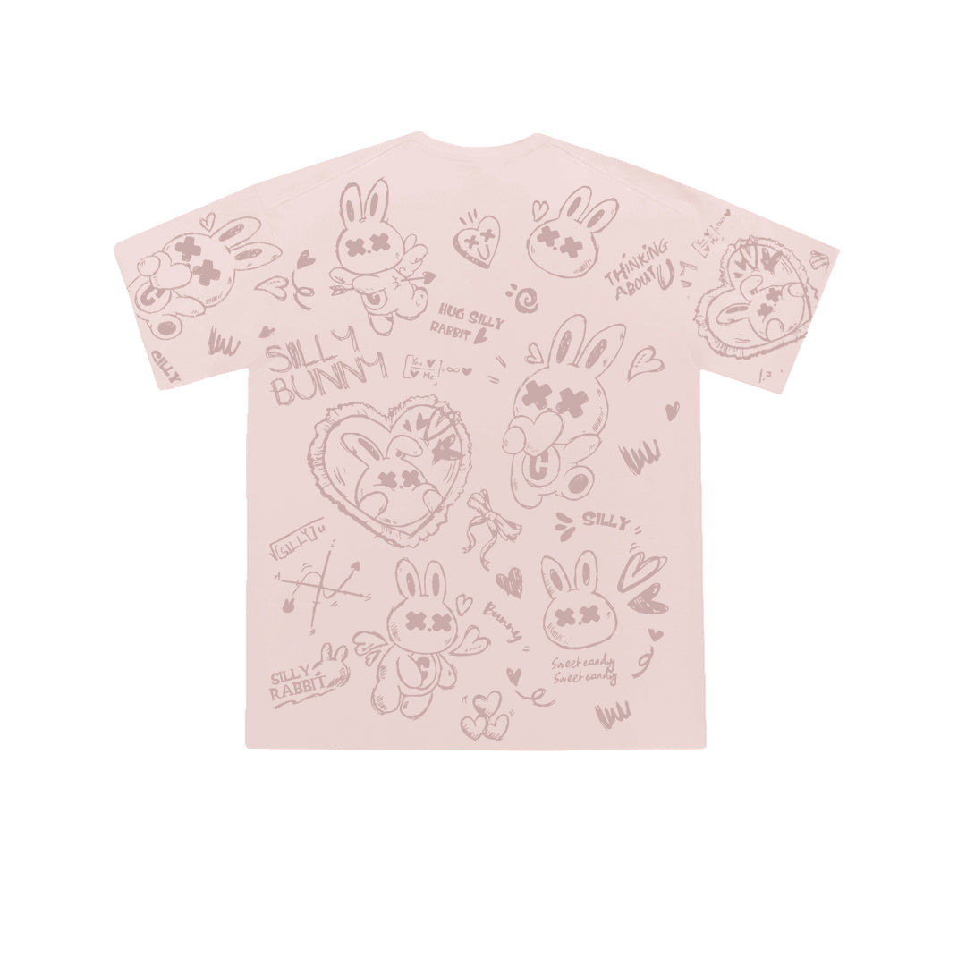 "SILLY BUNNY" Oversized Tee - 3547