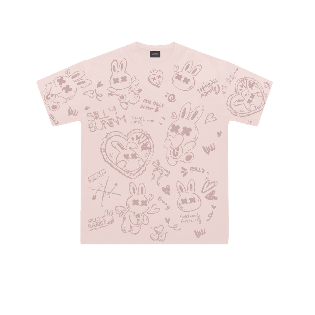 "SILLY BUNNY" Oversized Tee - 3547