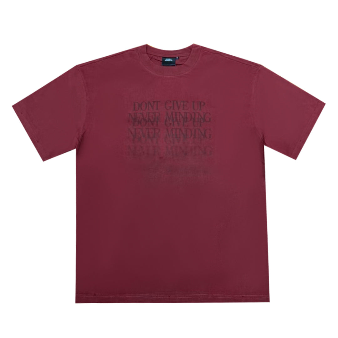 Never Give Up Oversized Tee -3687