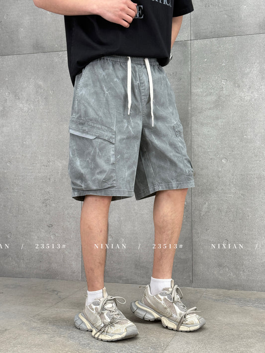 Grey Cargo Shorts 23513