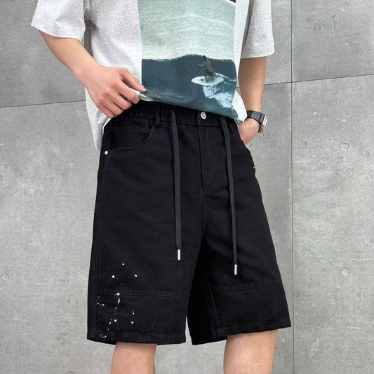 Black Cargo Shorts 23516