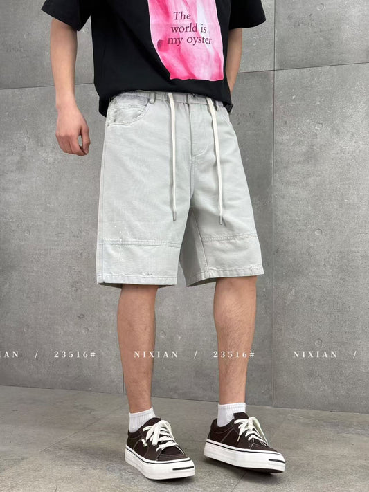 Grey Cargo Shorts 23516