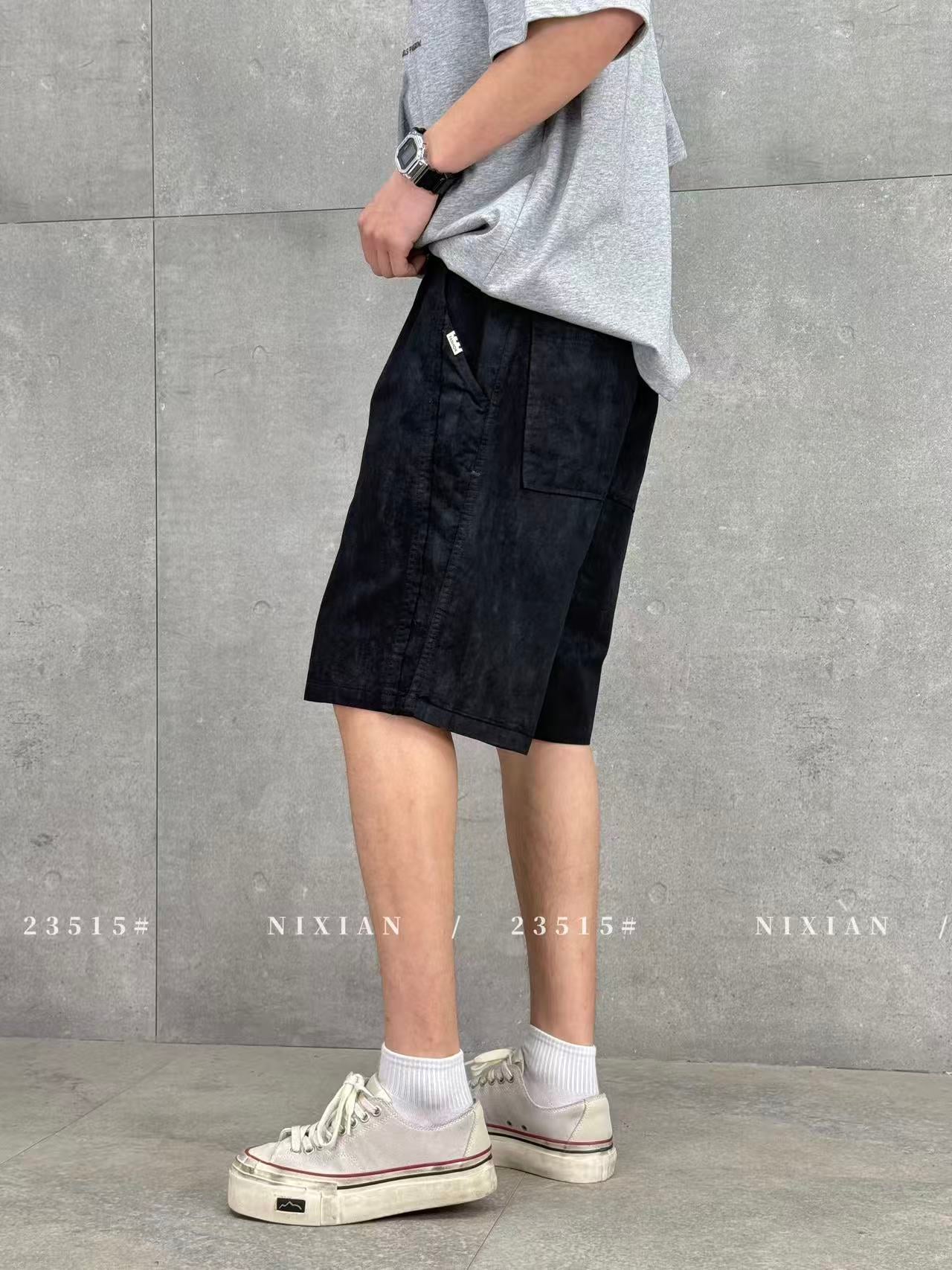 Black Cargo Shorts 23515