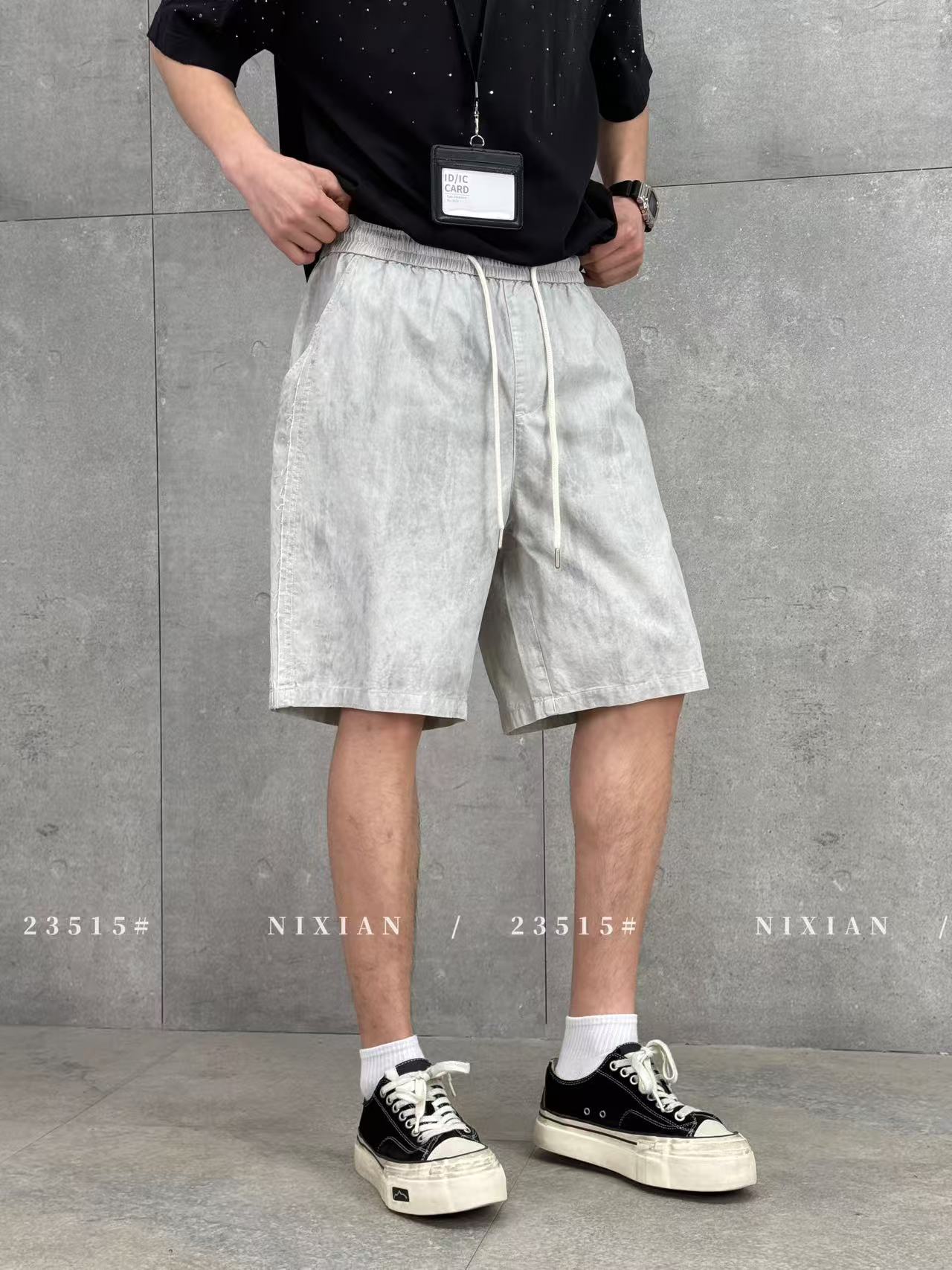 Grey Cargo Shorts 23515