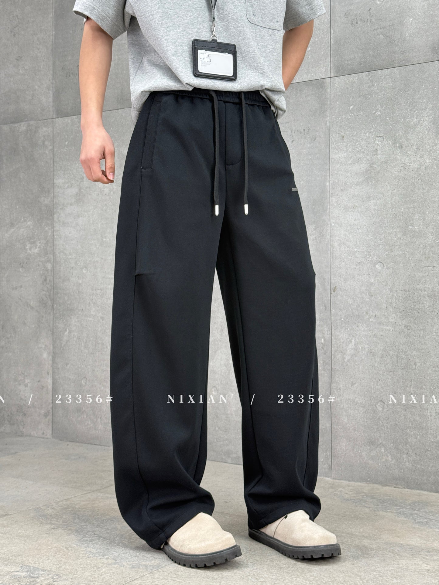 Black Cargo Pants 23356