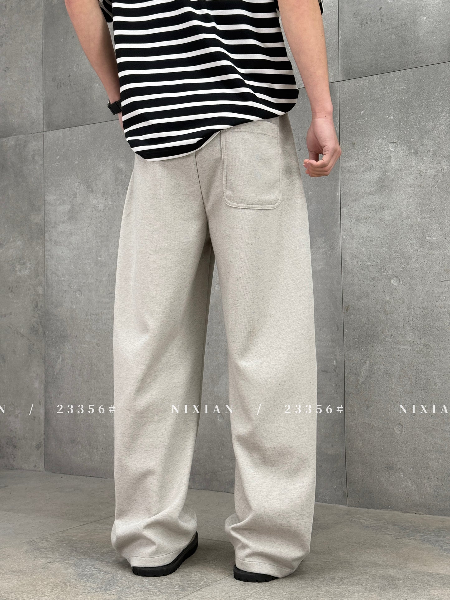 Grayish White Cargo Pants 23356