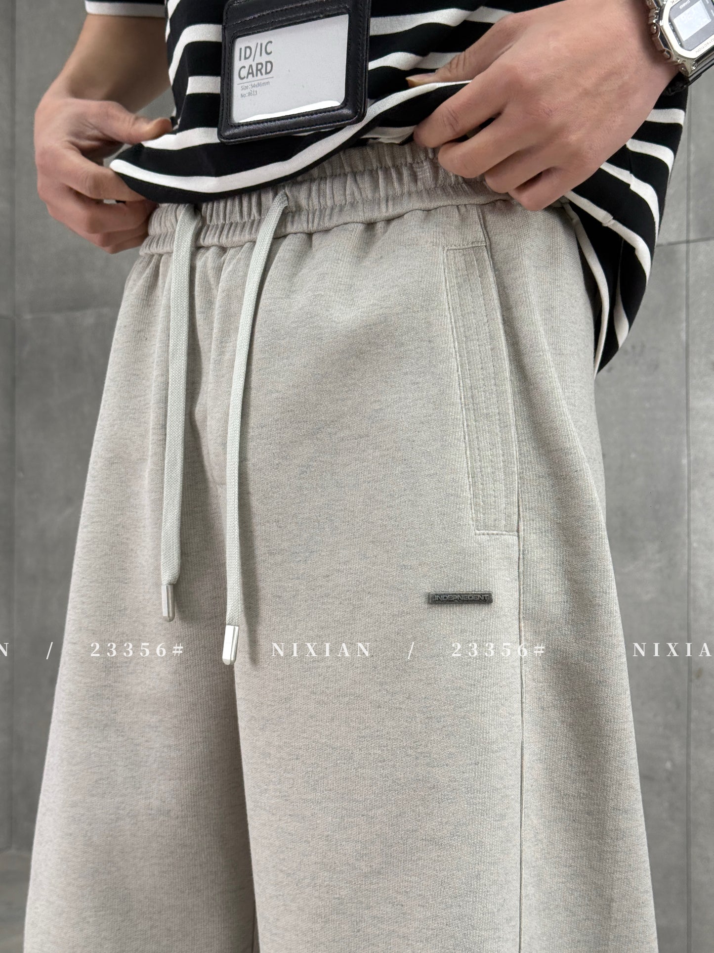 Grayish White Cargo Pants 23356