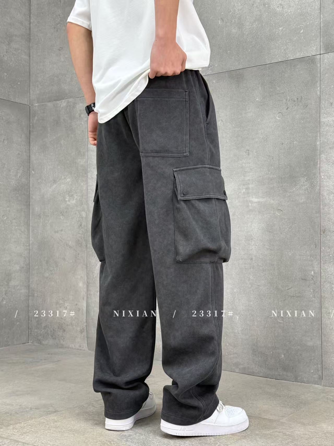 Grey Cargo Pants 23317