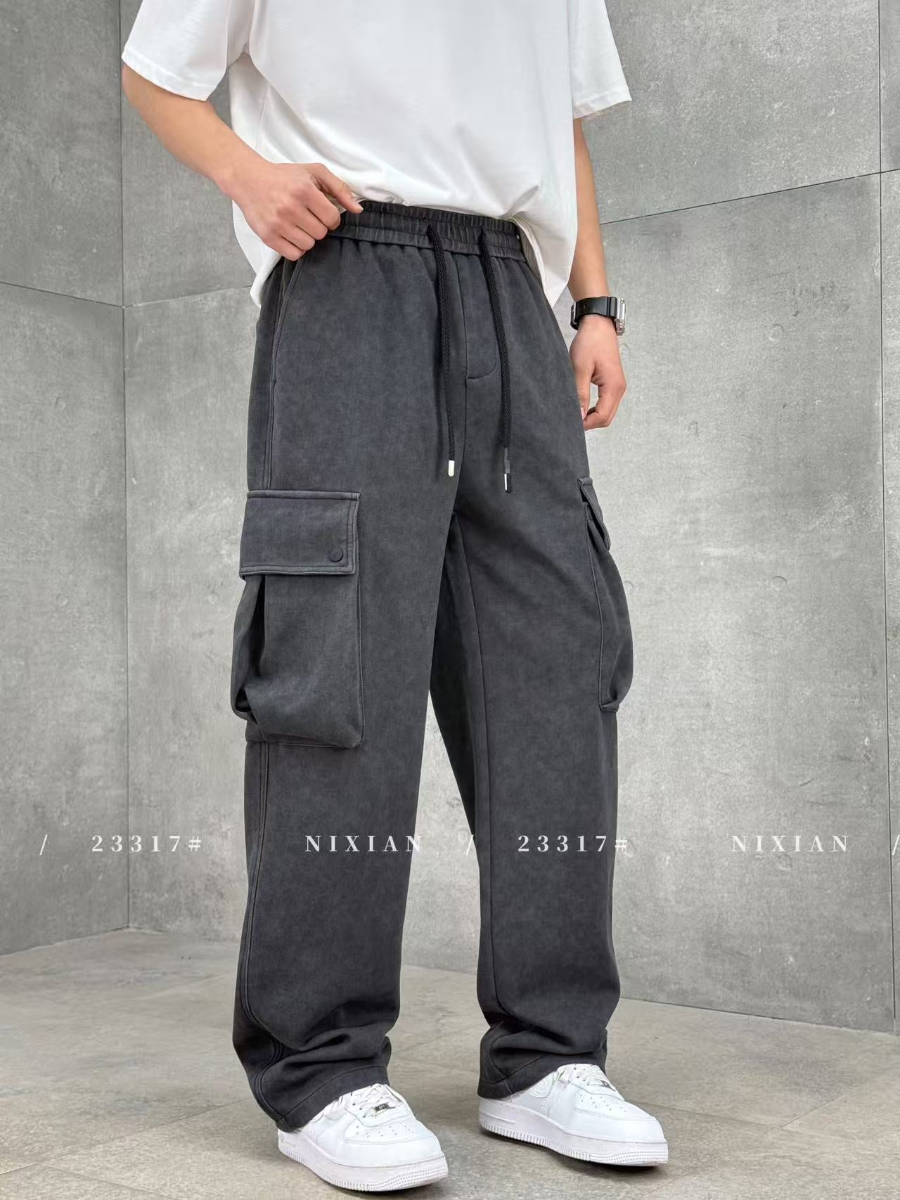 Grey Cargo Pants 23317