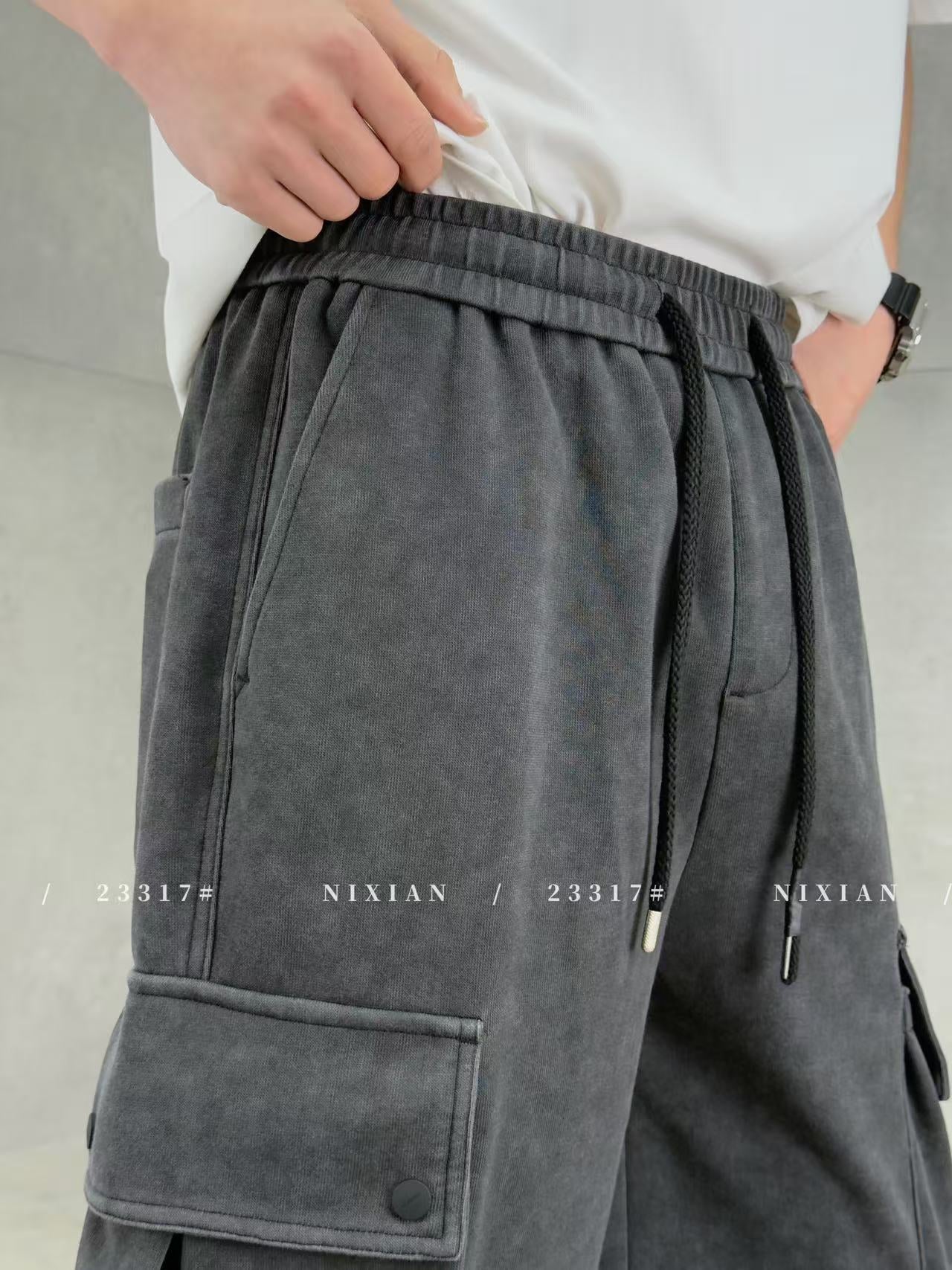 Grey Cargo Pants 23317