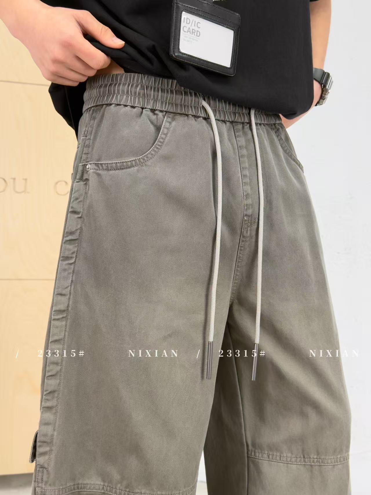 Grey Cargo Pants 23315