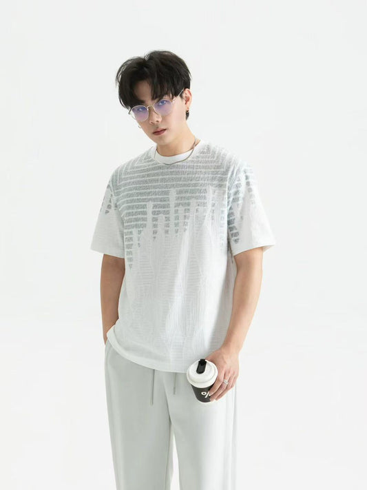Minimal Texture Oversized Tee 26128