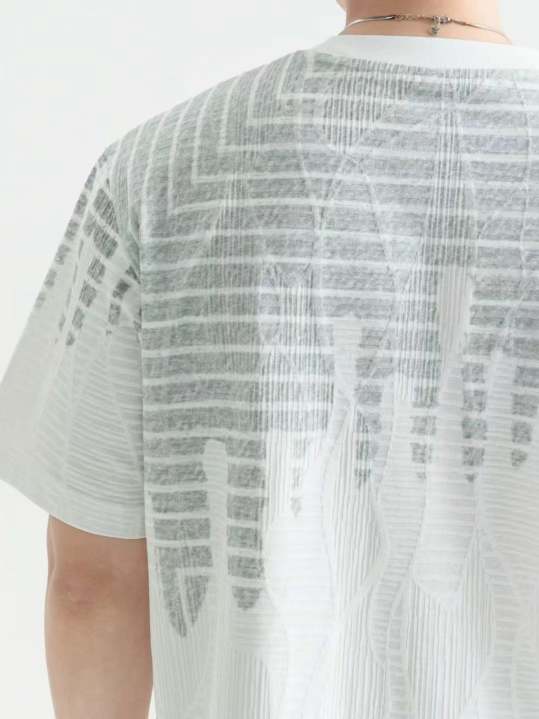 Minimal Texture Oversized Tee 26128