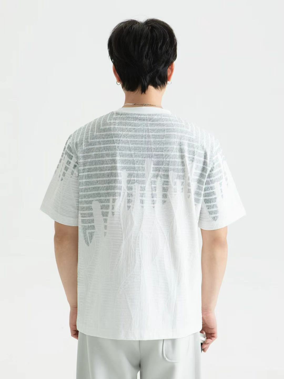 Minimal Texture Oversized Tee 26128