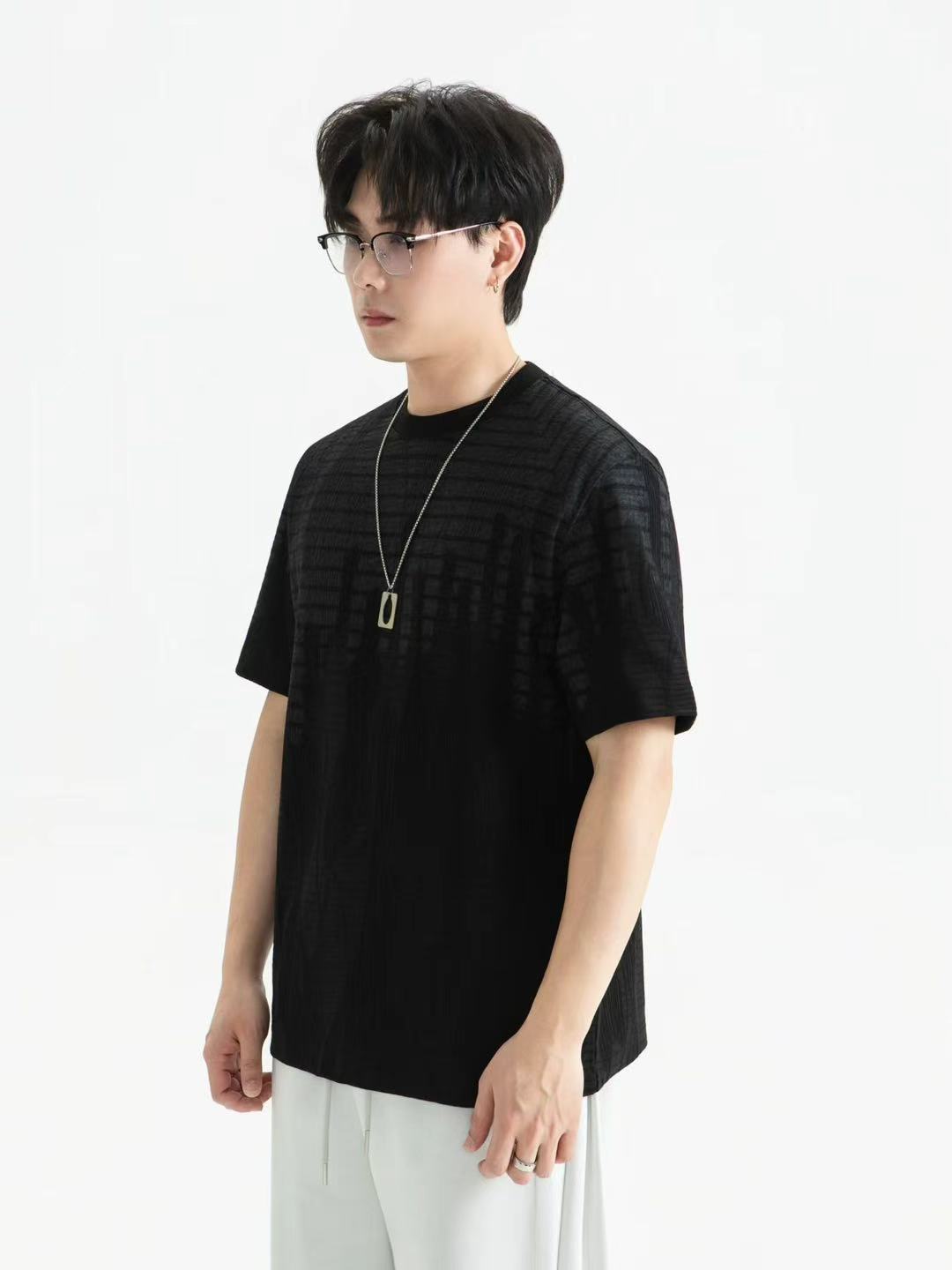 Minimal Texture Oversized Tee 26128