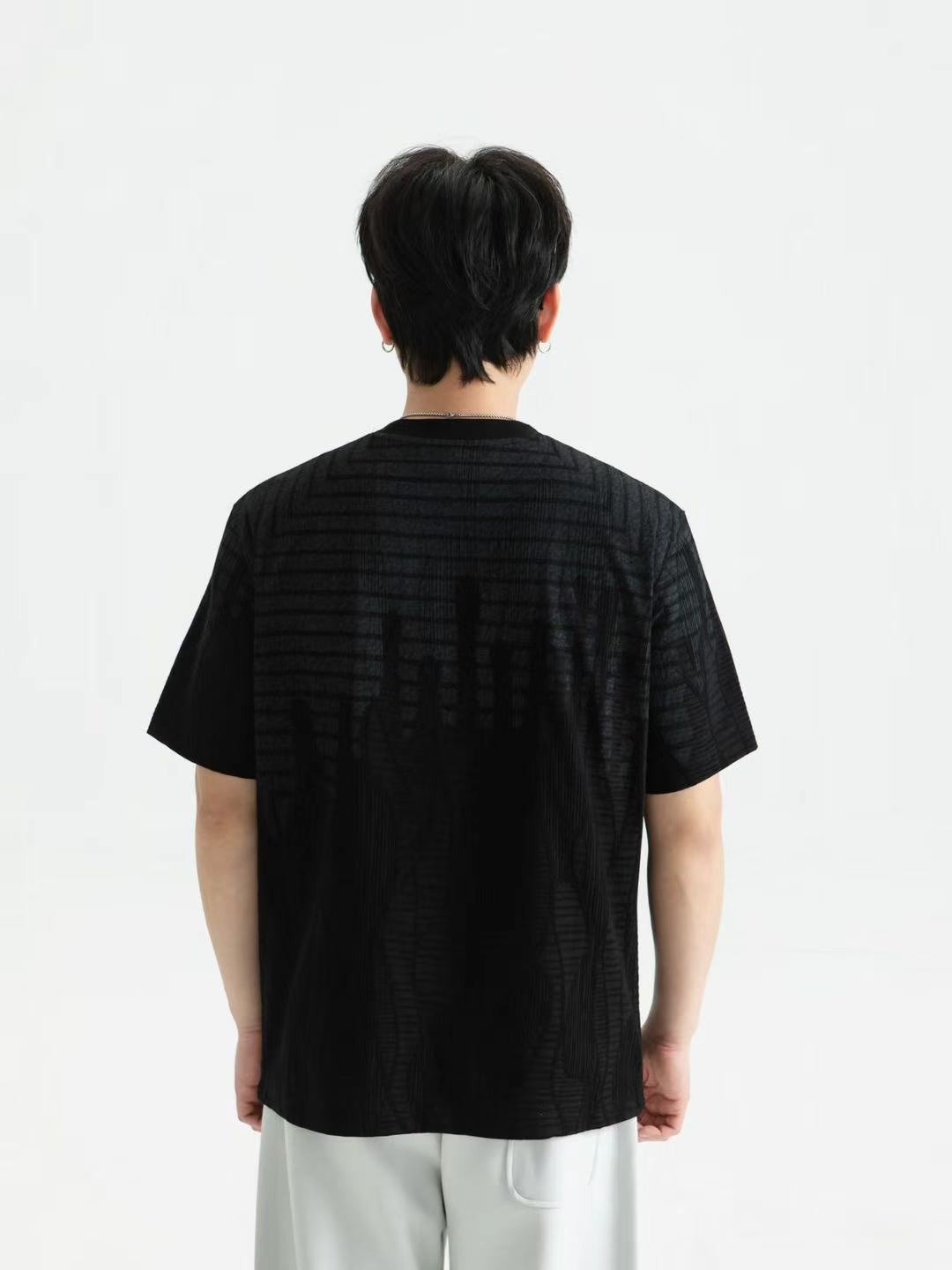Minimal Texture Oversized Tee 26128