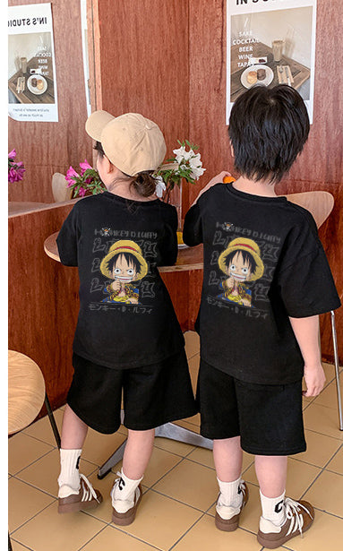 "cute luffy" Oversized Unisex Kids T-Shirt - 21631