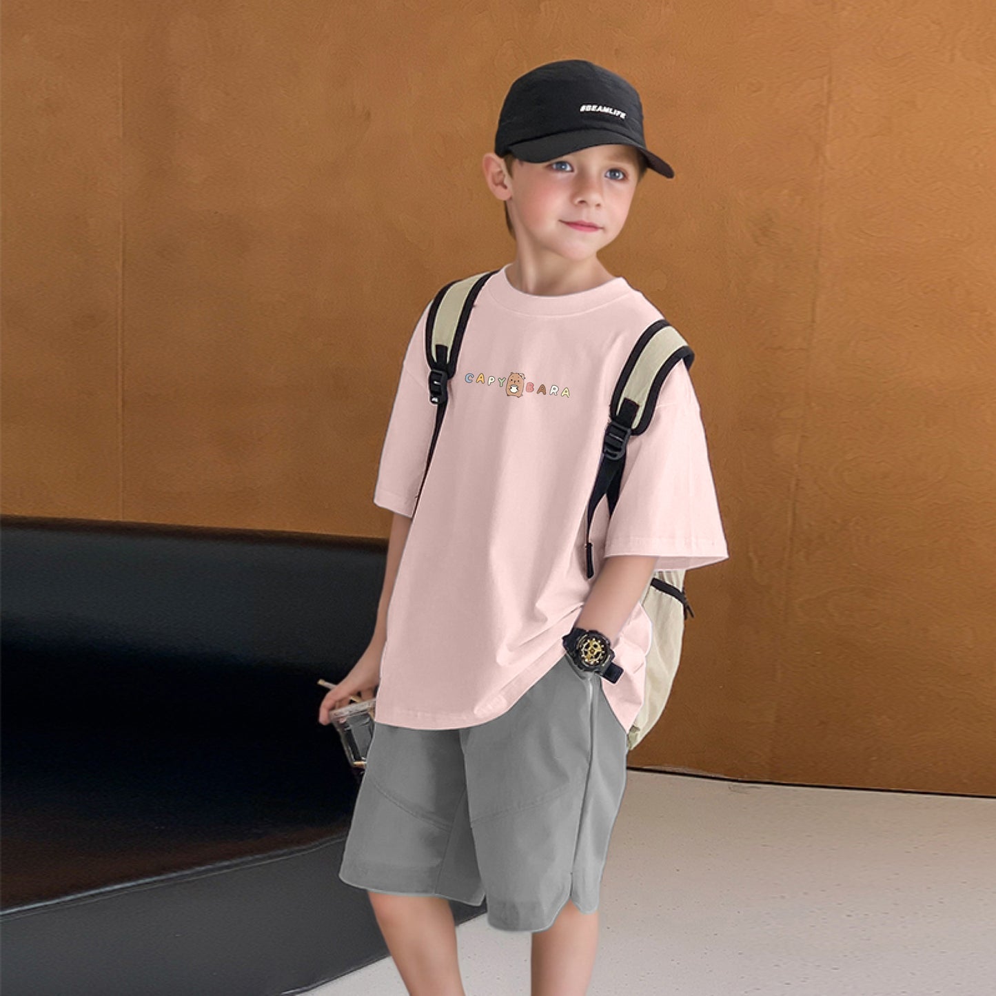 "CUTE CAPYBARA" Oversized Unisex Kids T-Shirt - 36751