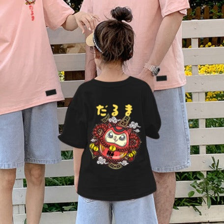 "Lucky Daruma" Oversized Unisex Kids T-Shirt 26481