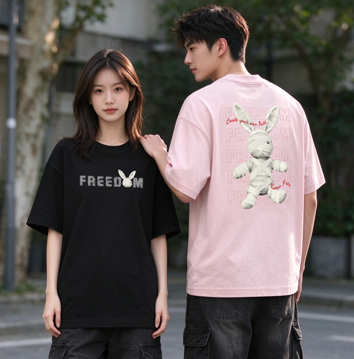 “Freedom” Oversized Tee - 3913