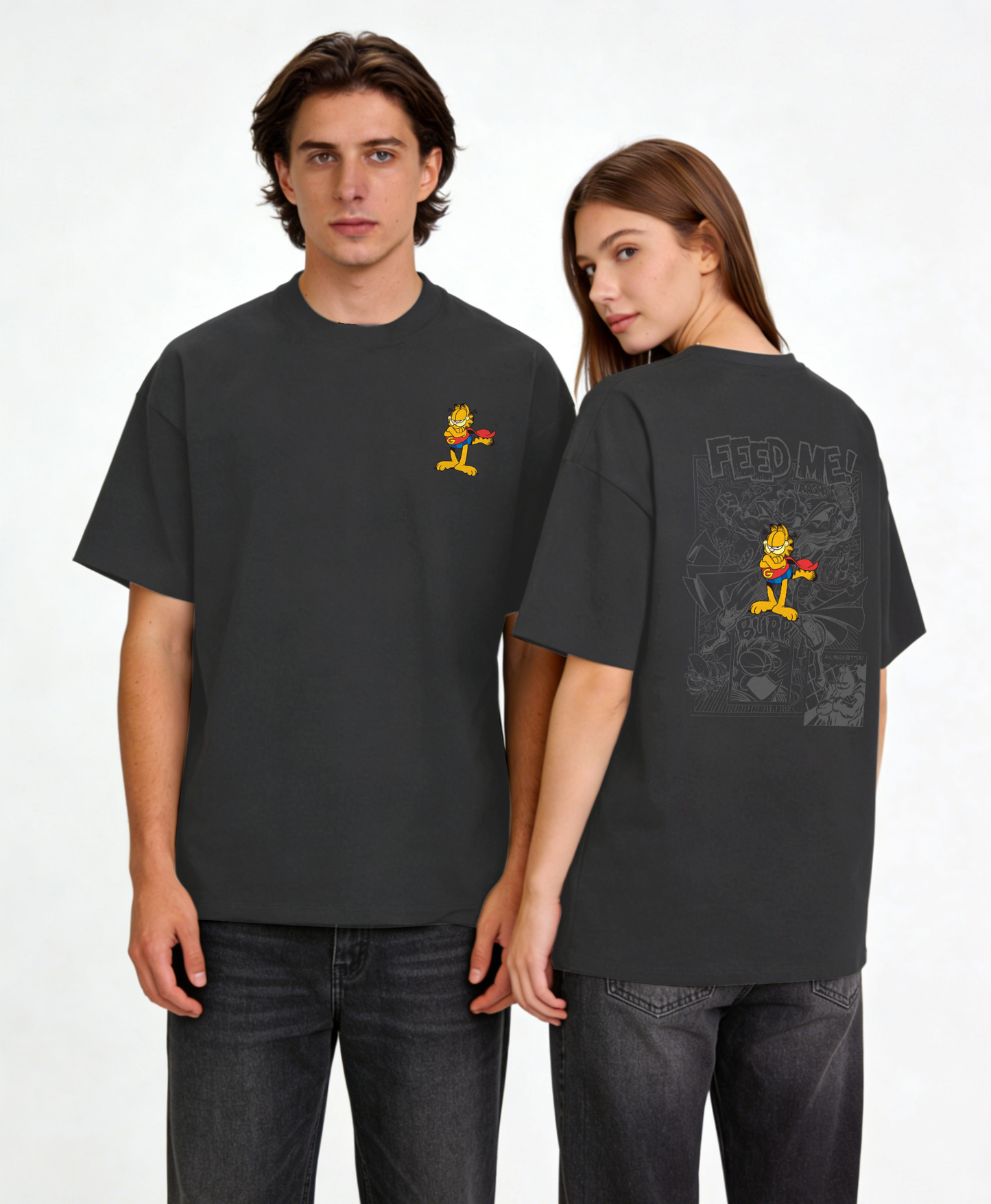 "Super Garfield" Oversized Tee -3831