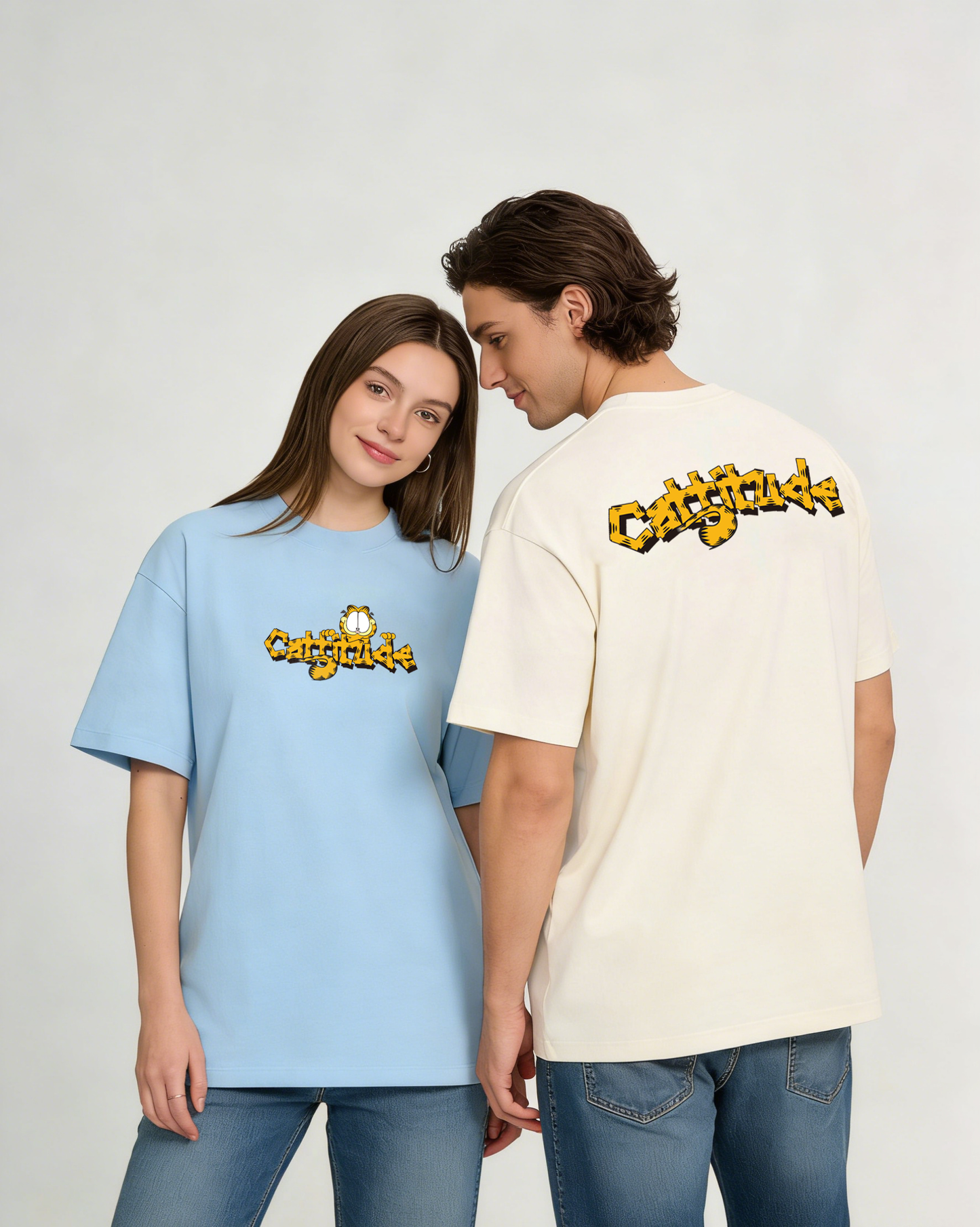 ”G-cattitude" Oversized Tee -3821