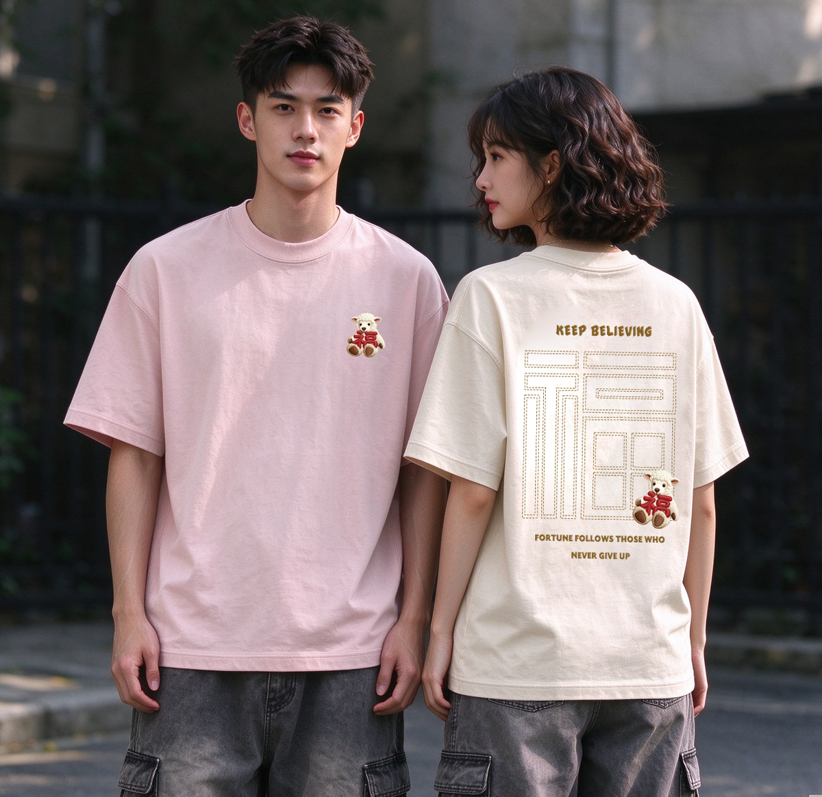 Keep Believing Oversized Tee - 3937