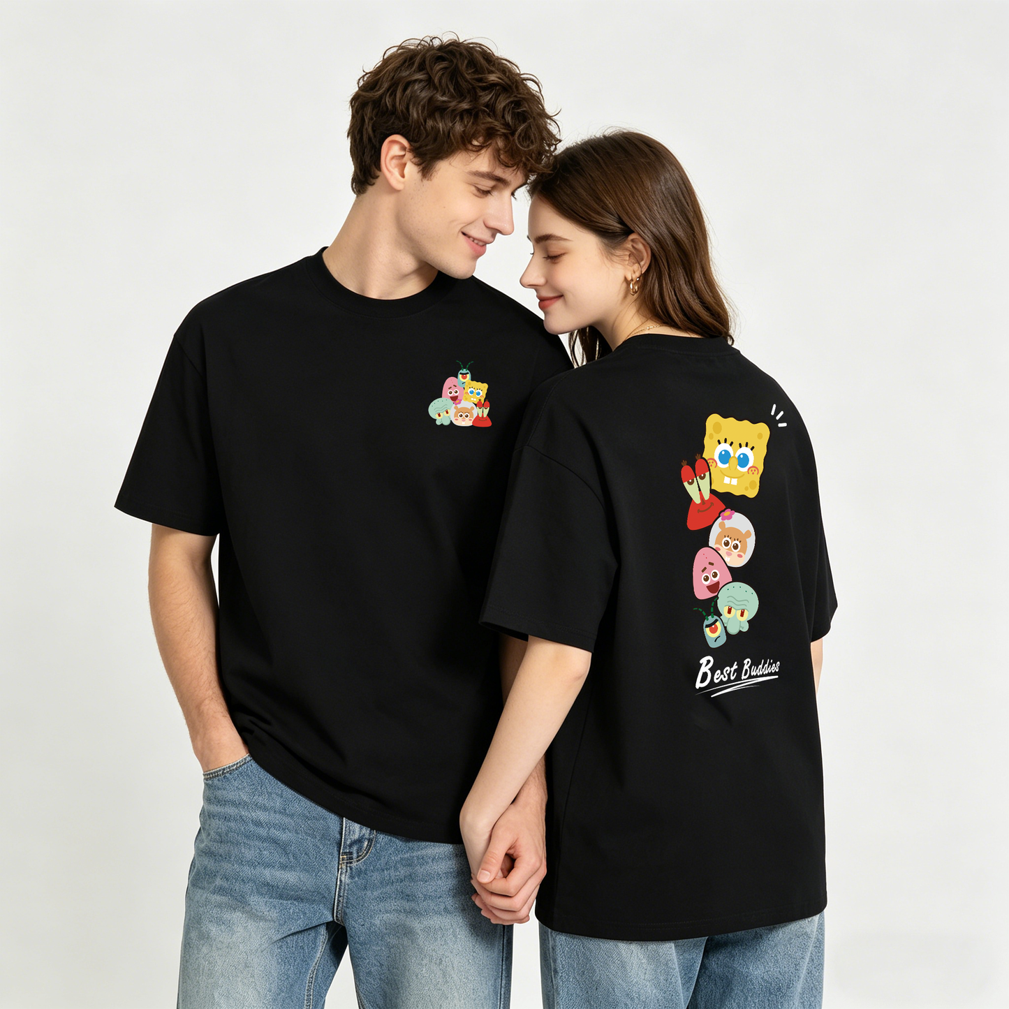 ”SBSP-Best Buddies" Oversized Tee -3754