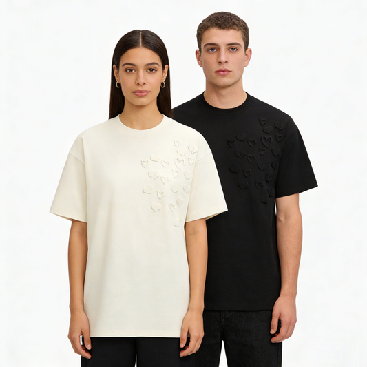 ”Heart" Oversized Tee -3650