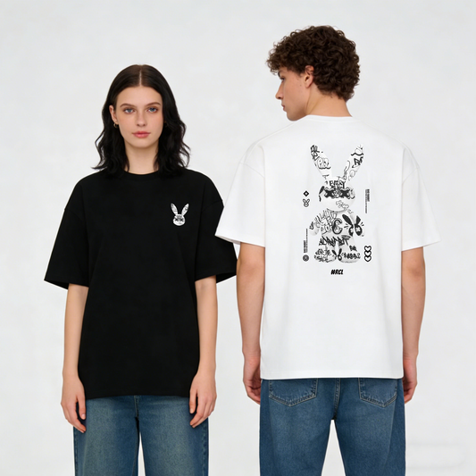 ”RABBIT" Oversized Tee -3697