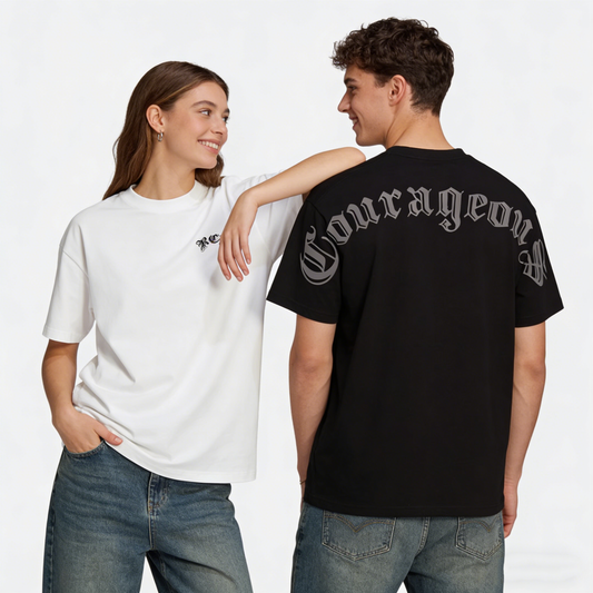 ”Courageous" Oversized Tee -3703